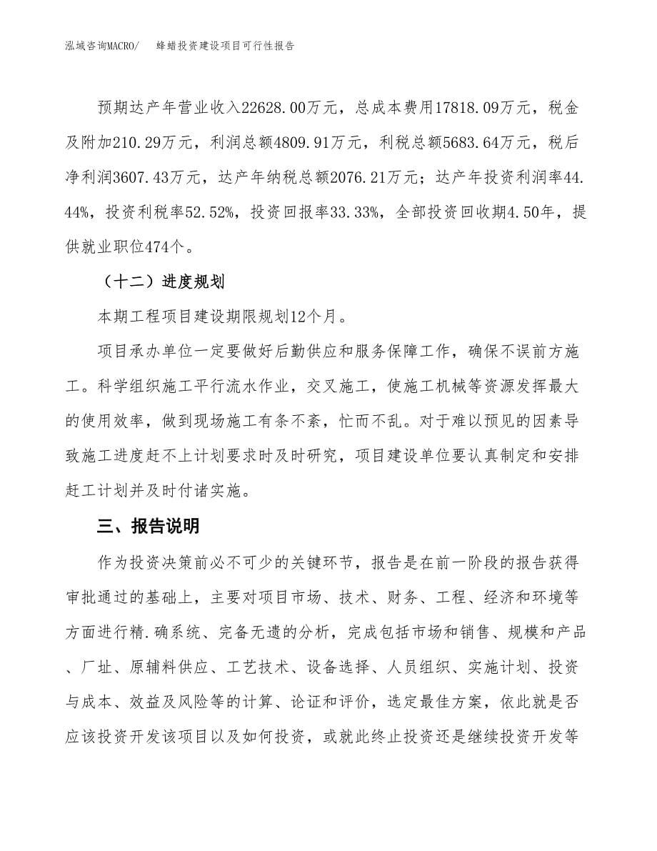 关于蜂蜡投资建设项目可行性报告（立项申请）.docx_第5页