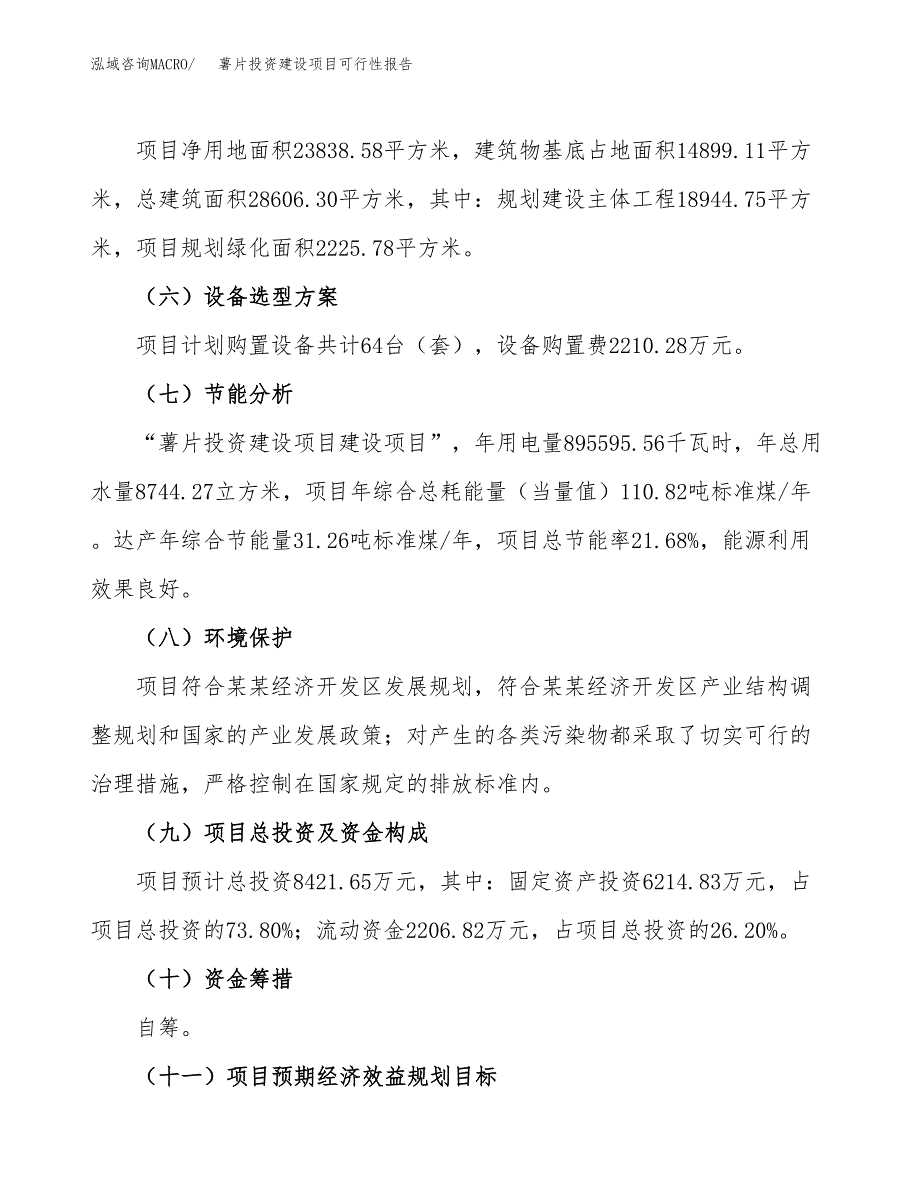 关于薯片投资建设项目可行性报告（立项申请）.docx_第4页