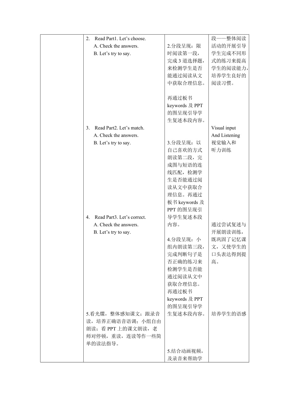 五年级下册英语教案Unit 8 Ben’s first trip to Beijing The 1st Lecture教科版广州深圳_第2页