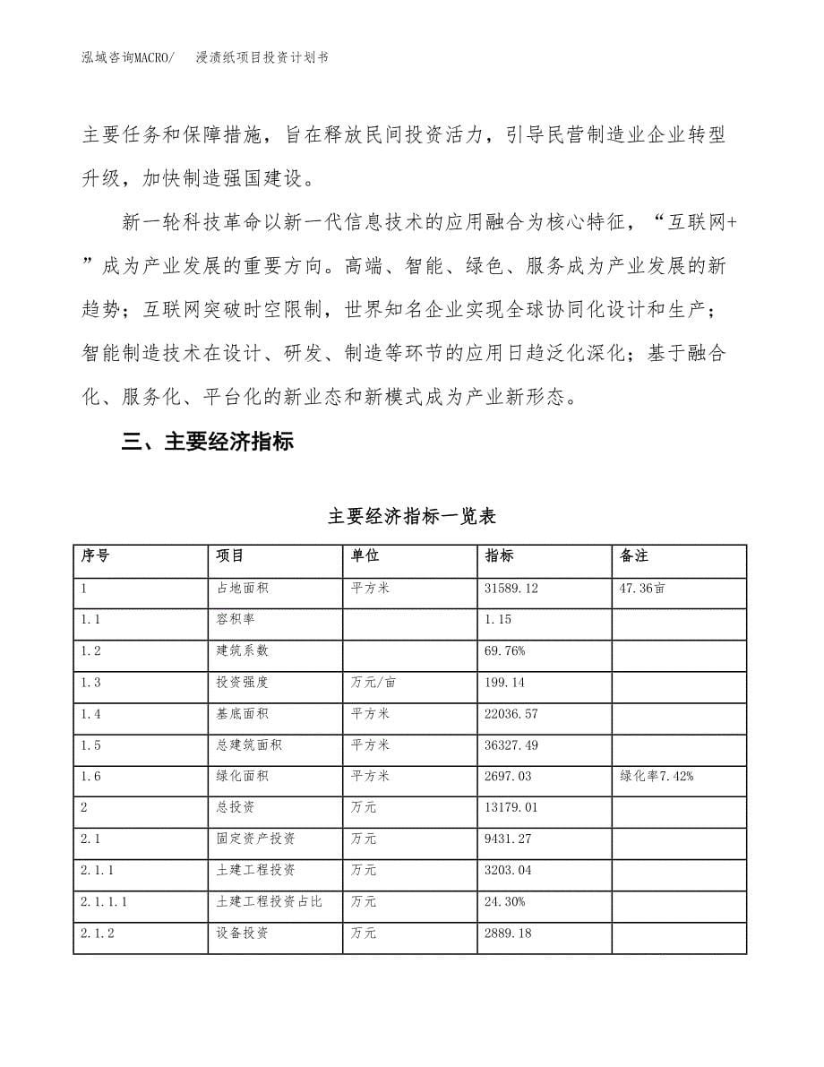 浸渍纸项目投资计划书(建设方案及投资估算分析).docx_第5页