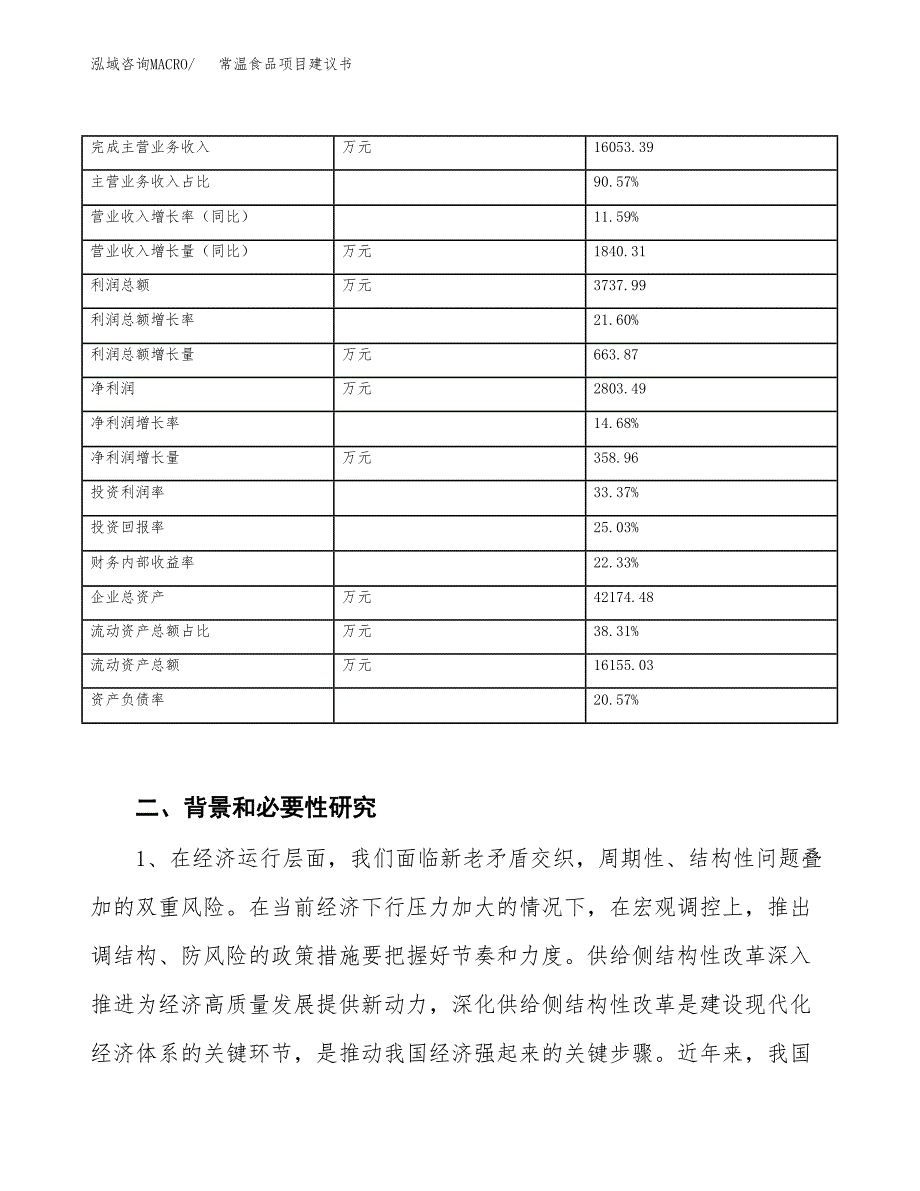 常温食品项目建议书(项目汇报及实施方案范文).docx_第3页