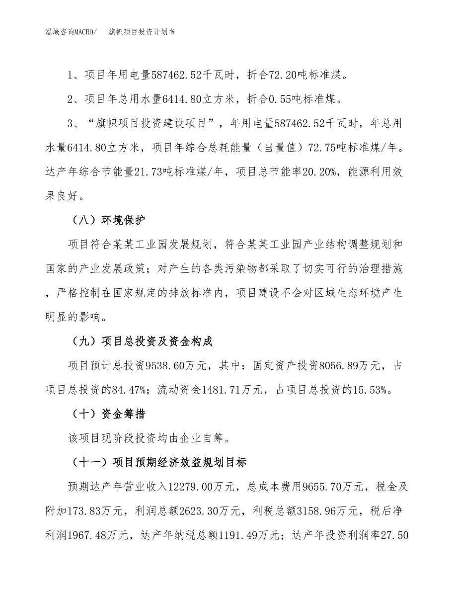 旗帜项目投资计划书(建设方案及投资估算分析).docx_第2页