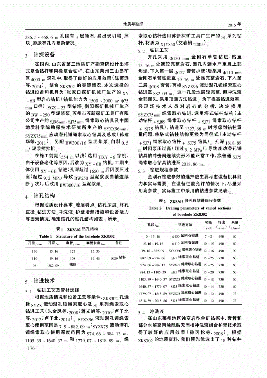 小秦岭金矿田2000m深孔钻探技术.pdf_第2页