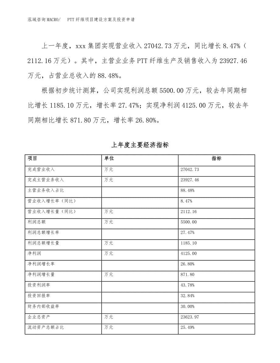 PTT纤维项目建设方案及投资申请_第5页