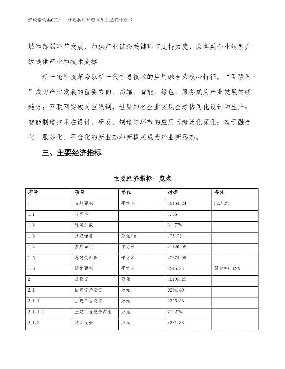 牡蛎肽压片糖果项目投资计划书(建设方案及投资估算分析).docx_第5页