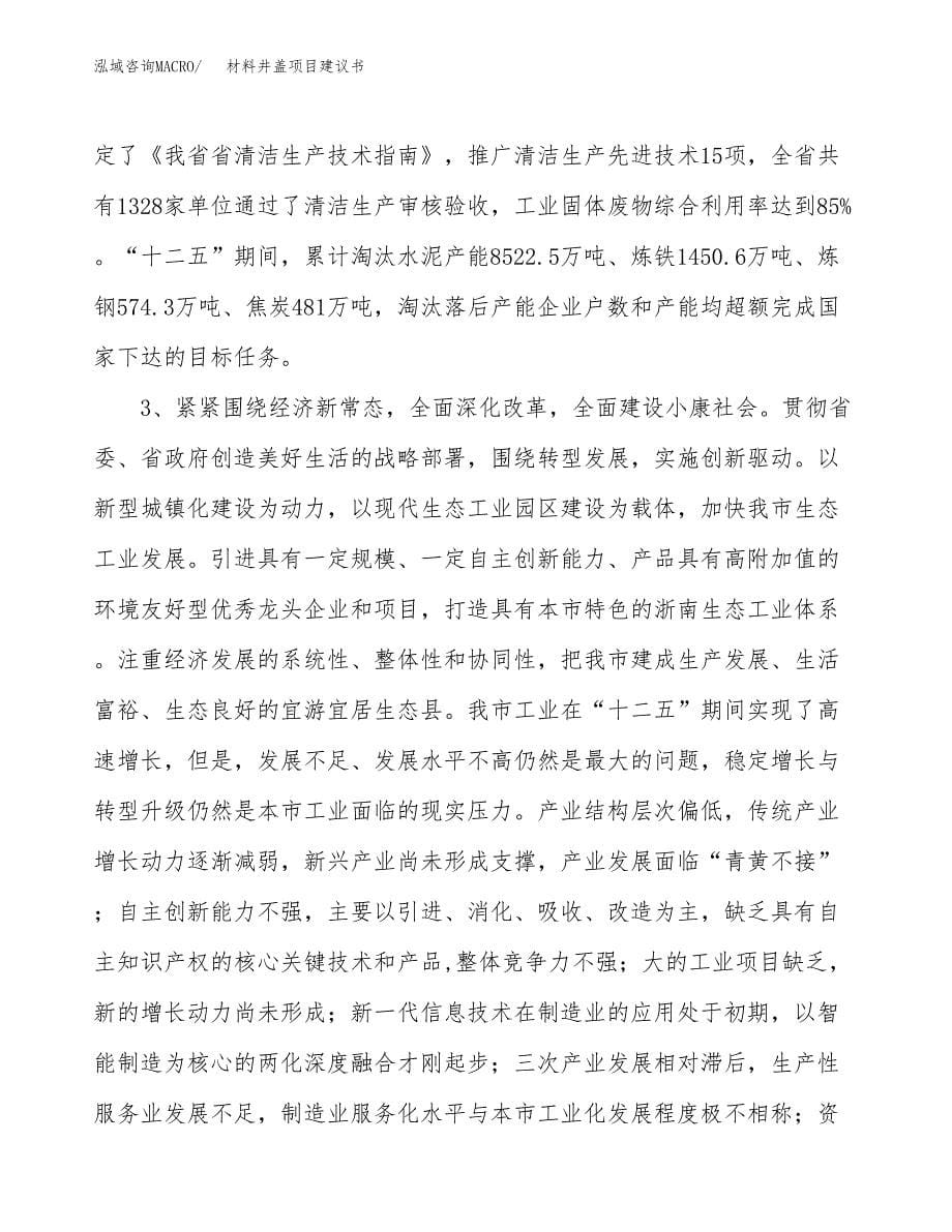 材料井盖项目建议书(项目汇报及实施方案范文).docx_第5页