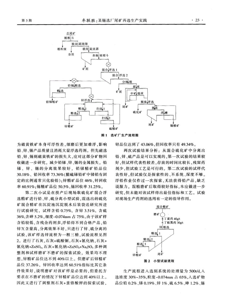 某锡选厂尾矿再选生产实践.pdf_第3页