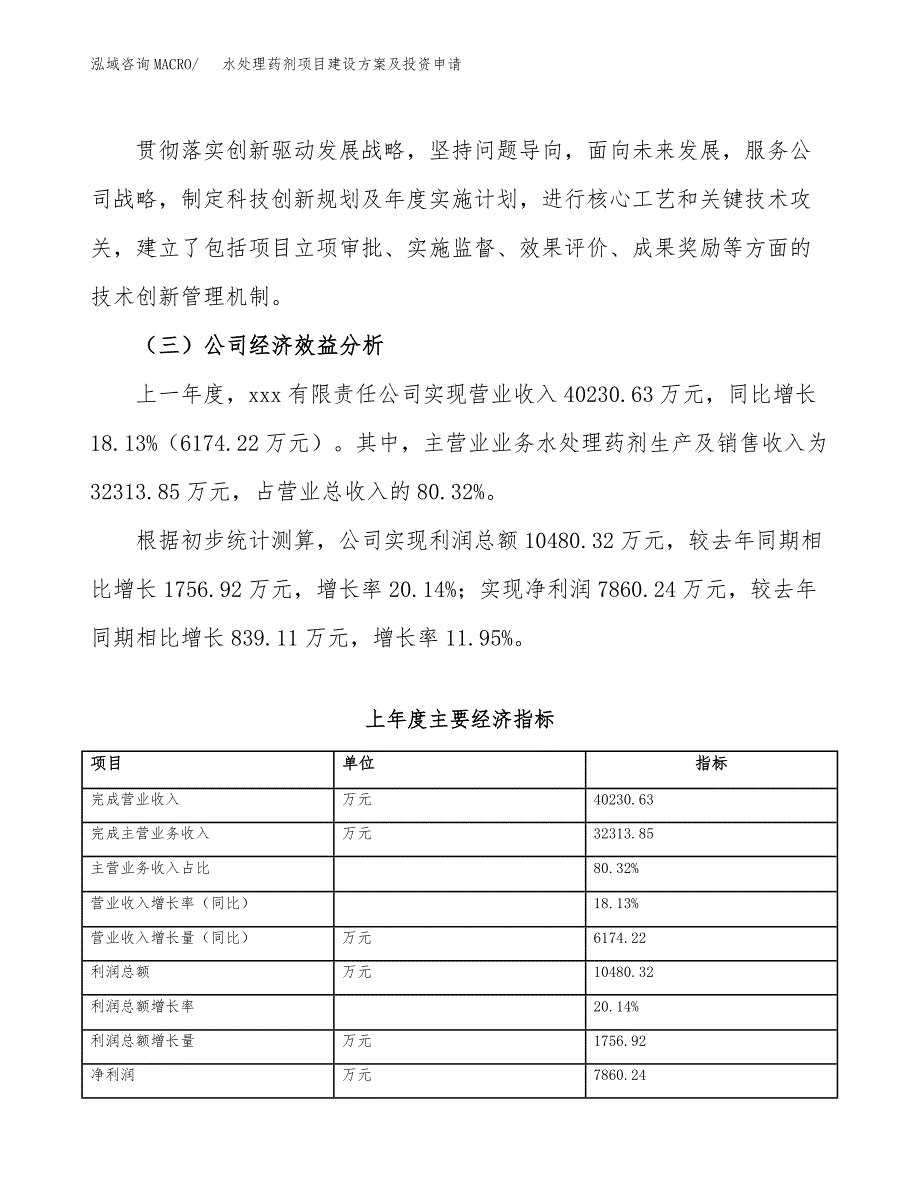 水处理药剂项目建设方案及投资申请_第4页