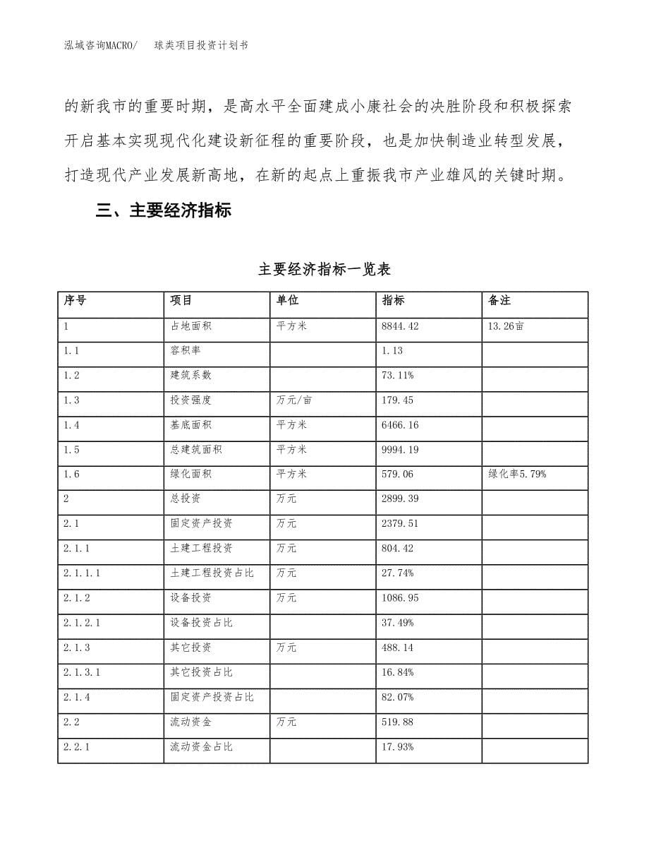 球类项目投资计划书(建设方案及投资估算分析).docx_第5页