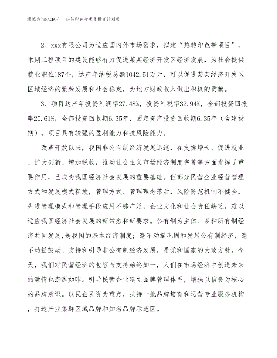 热转印色带项目投资计划书(建设方案及投资估算分析).docx_第4页