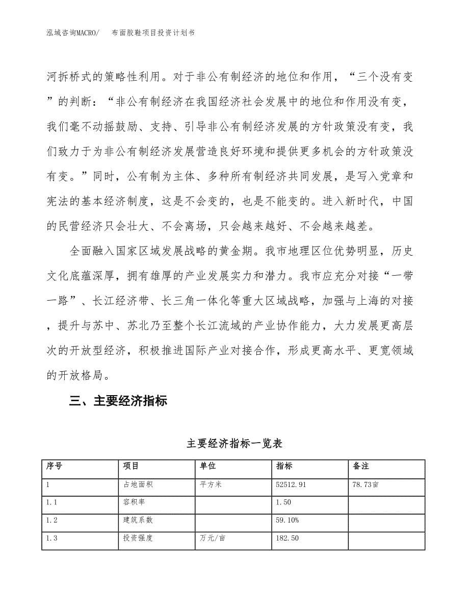 布面胶鞋项目投资计划书(建设方案及投资估算分析).docx_第5页