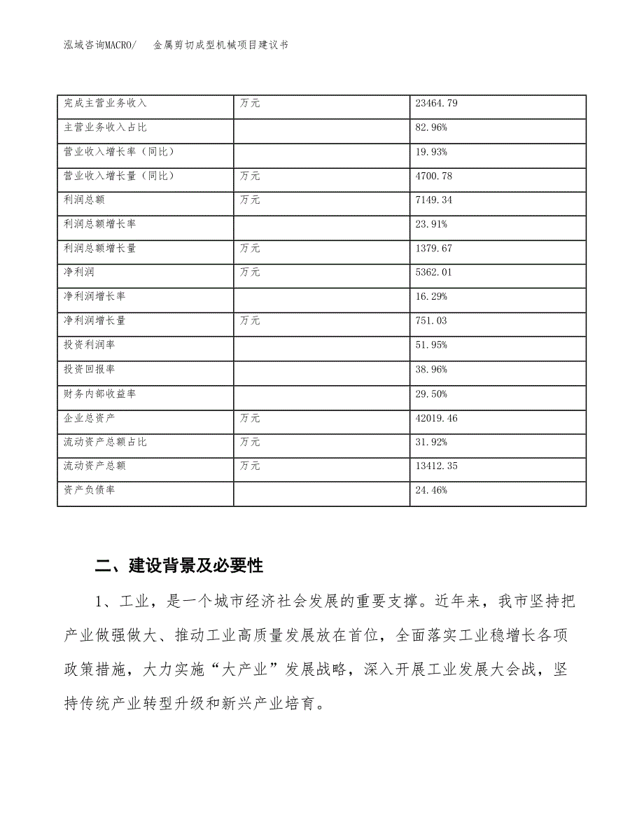 金属剪切成型机械项目建议书(项目汇报及实施方案范文).docx_第3页