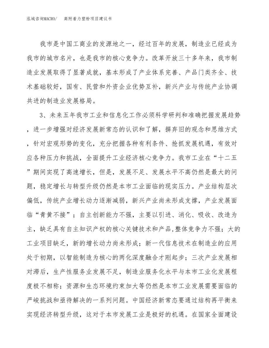 高附着力塑粉项目建议书(项目汇报及实施方案范文).docx_第5页