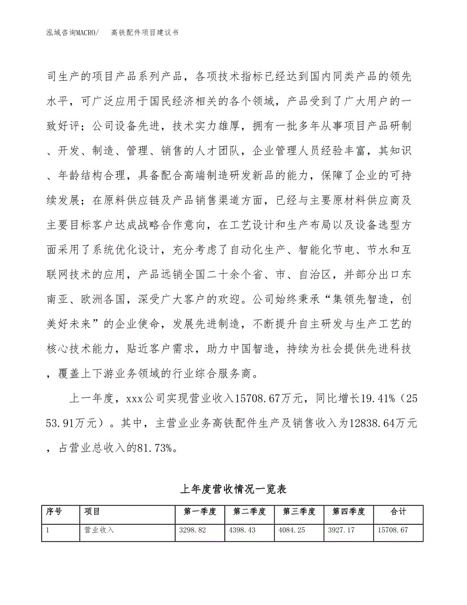 高铁配件项目建议书(项目汇报及实施方案范文).docx_第2页