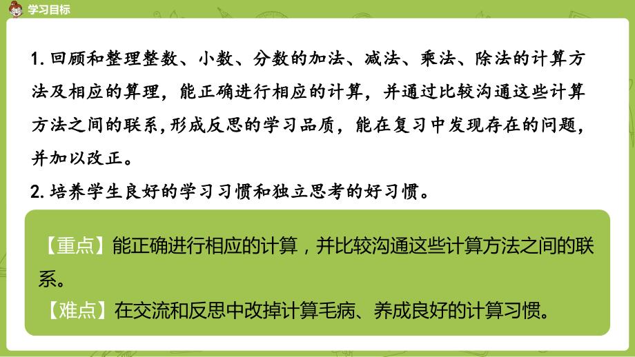 北师大版小学数学六年级下册 总复习 数与代数 2数的运算 课时6 计算与应用 教学课件PPT_第2页