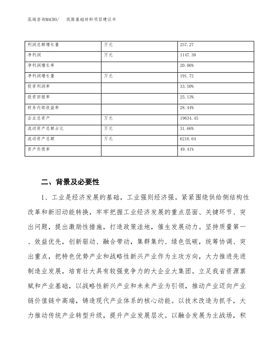 筑路基础材料项目建议书(项目汇报及实施方案范文).docx_第4页