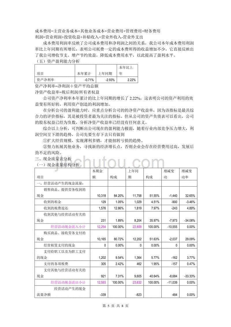 财务报表分析报告(案例分析)888_第5页