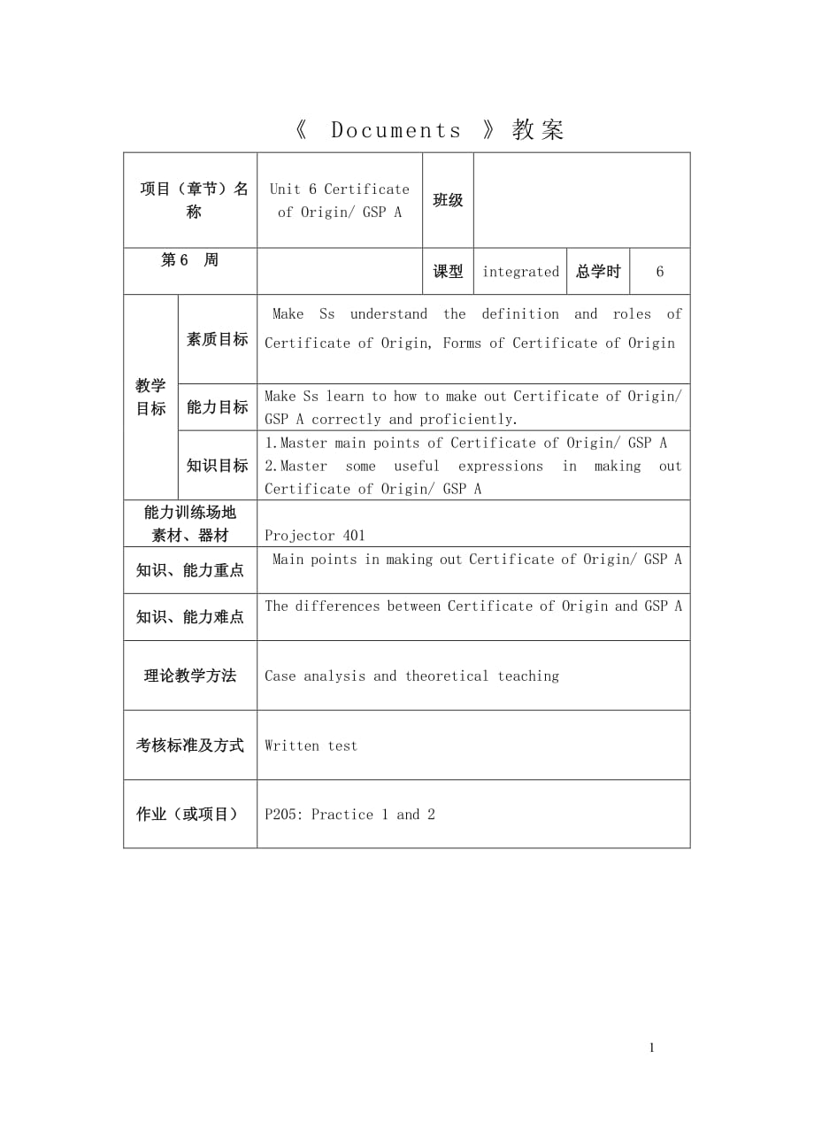 国际商务单证处理教案 6_第1页