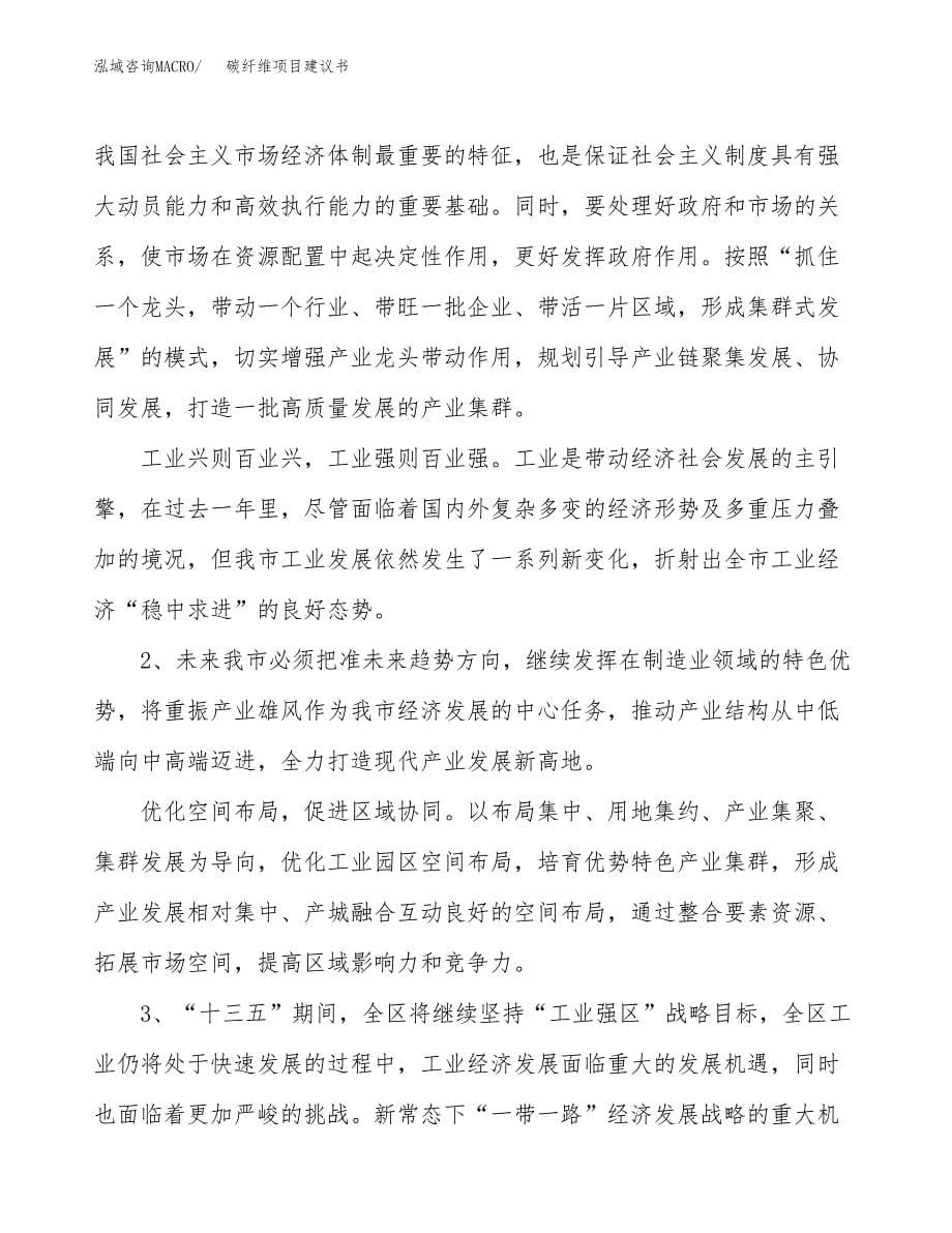 碳纤维项目建议书(项目汇报及实施方案范文).docx_第5页