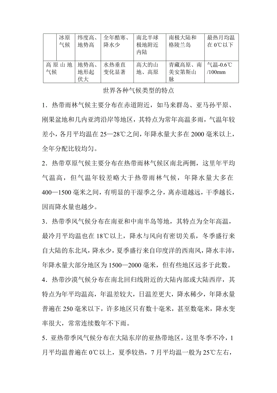 地理气候特点分布分解_第3页