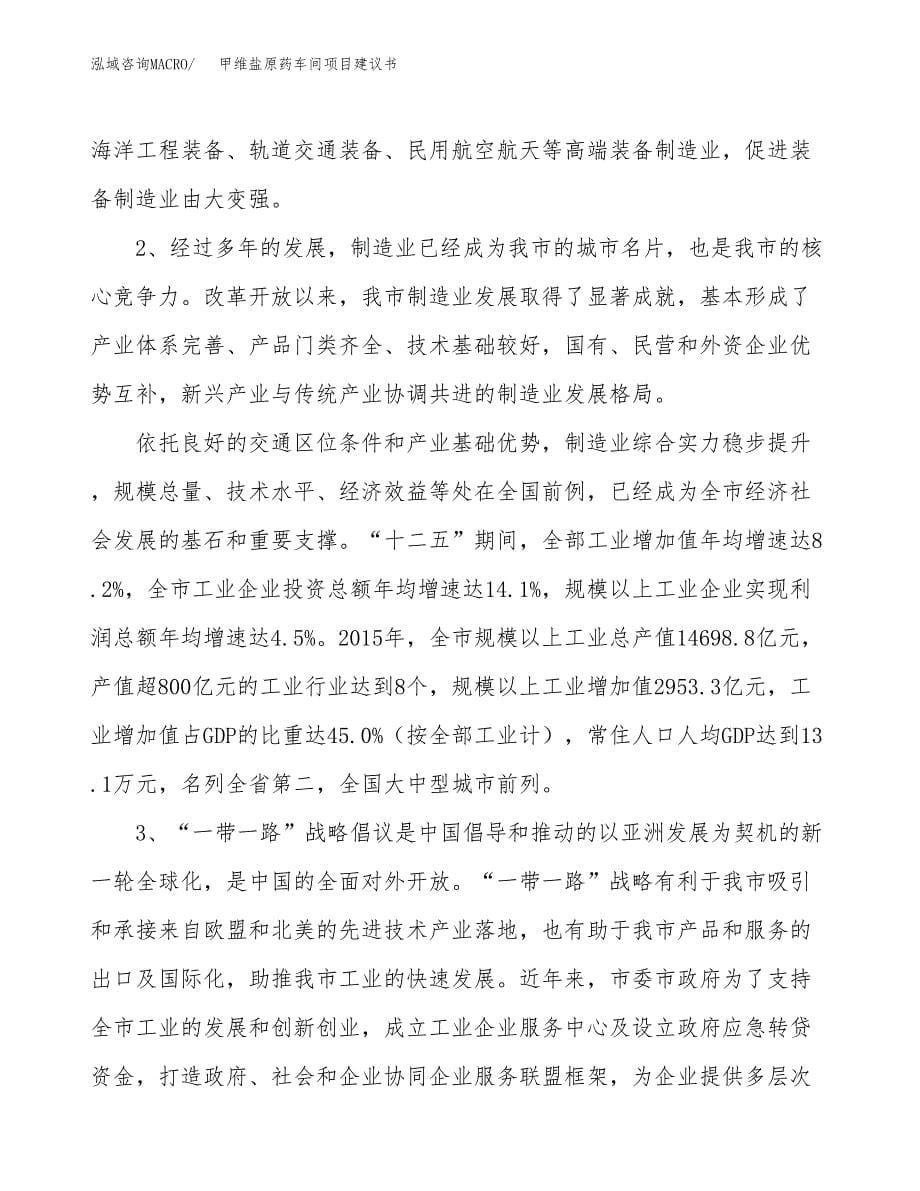 甲维盐原药车间项目建议书(项目汇报及实施方案范文).docx_第5页