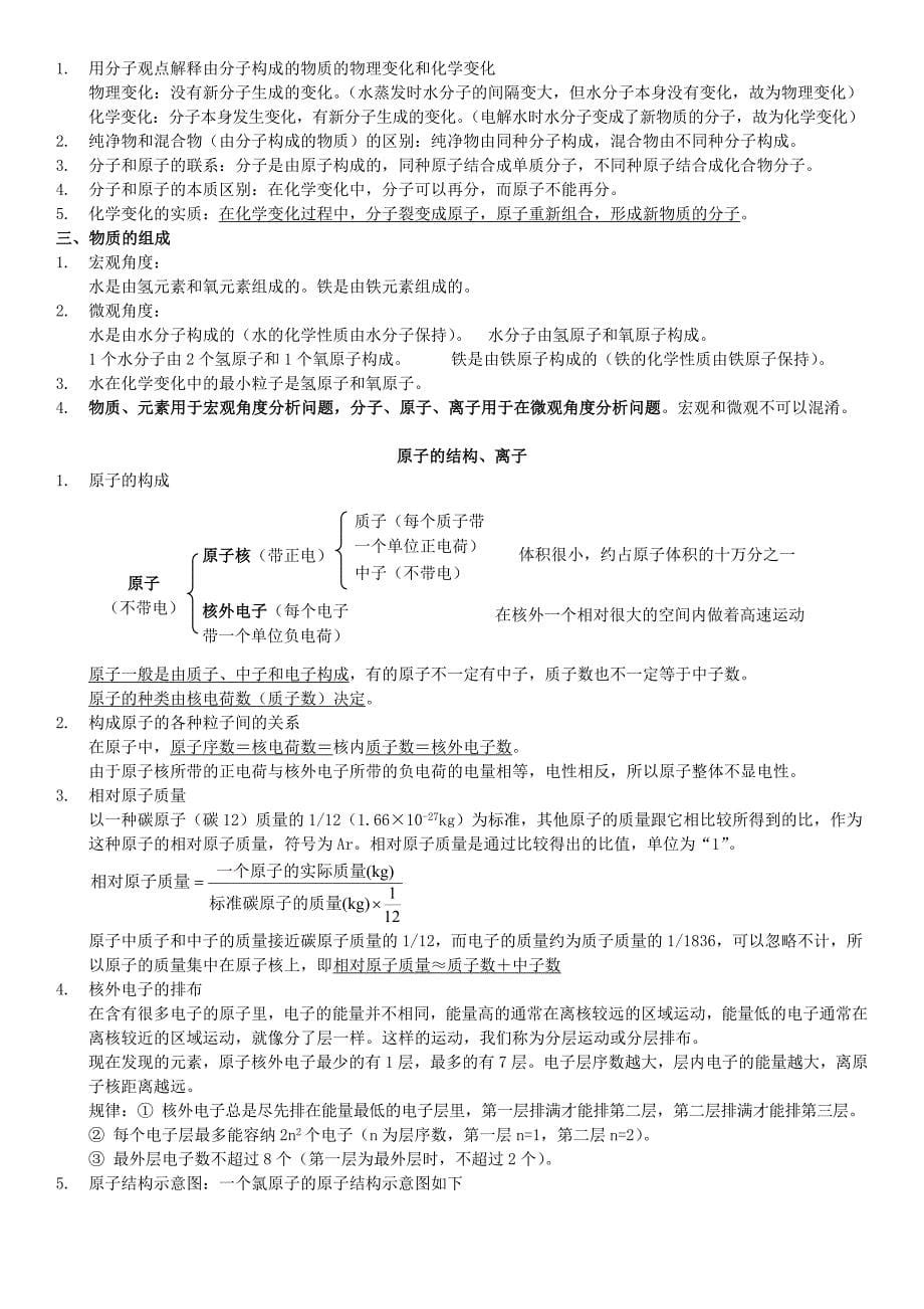 九年级化学1-5知识点_第5页