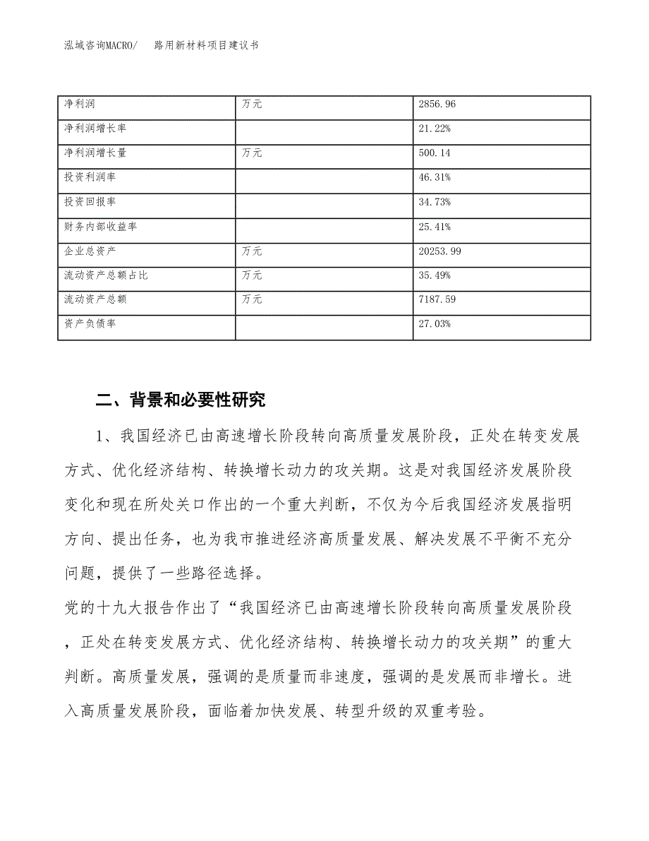 路用新材料项目建议书(项目汇报及实施方案范文).docx_第3页