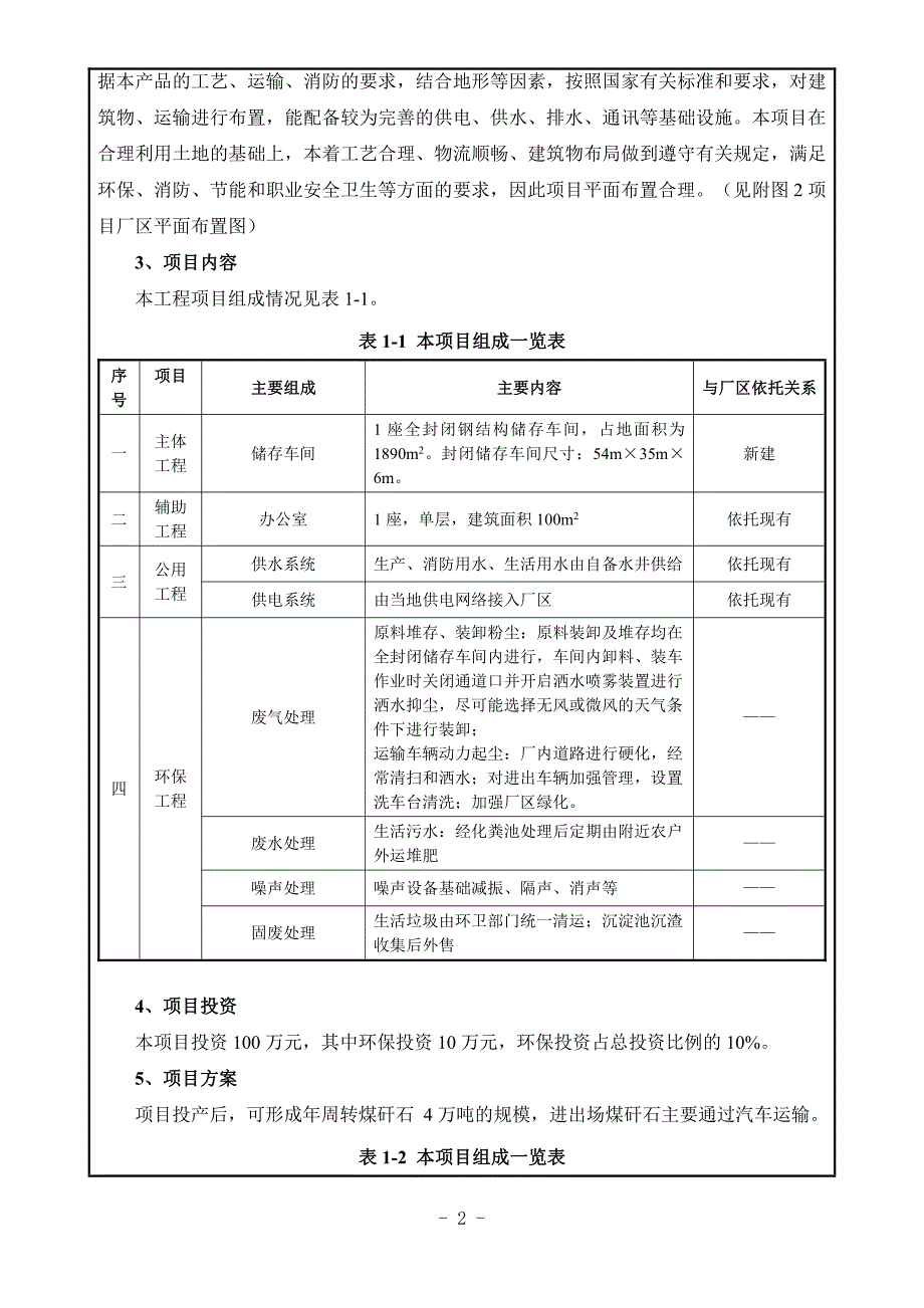 嘉祥米田煤业有限公司煤矸石储存项目环评报告表_第4页