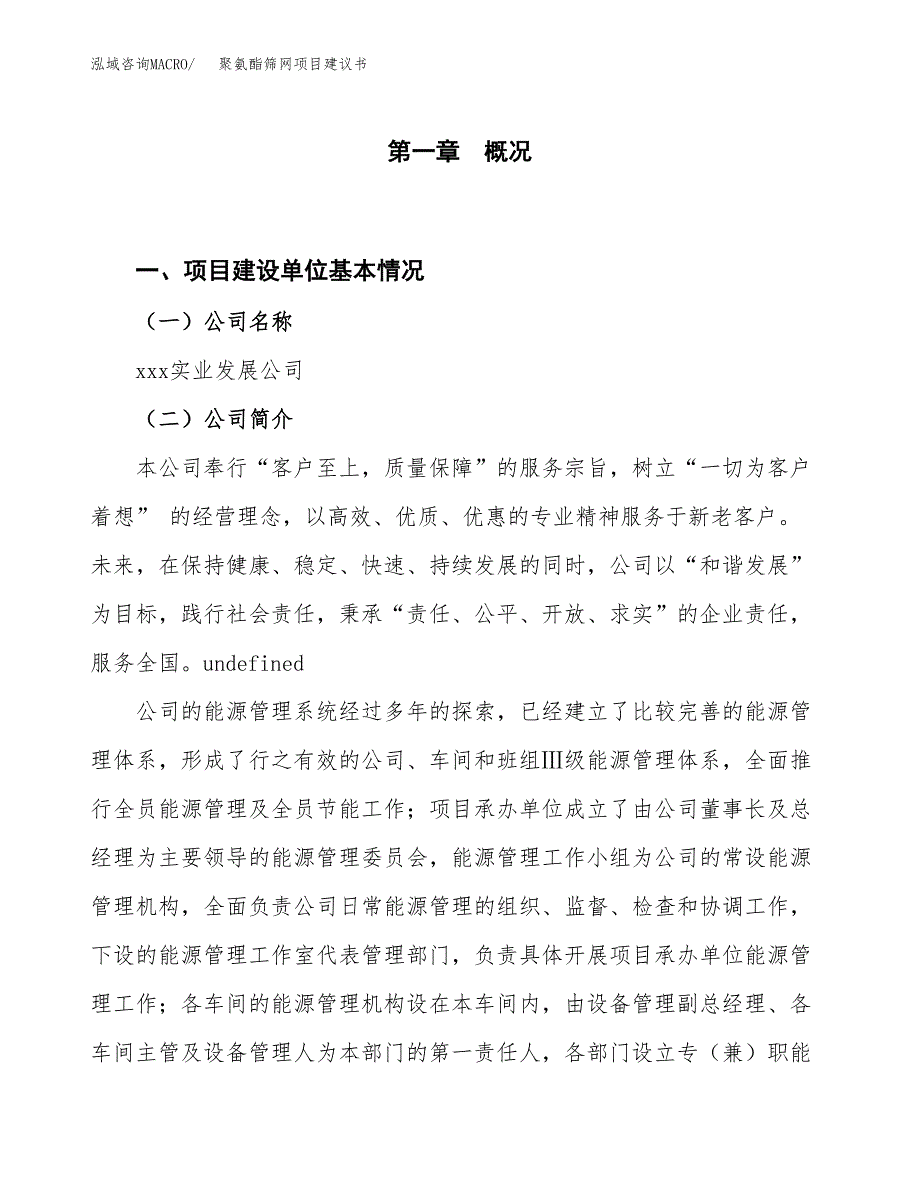 聚氨酯筛网项目建议书(项目汇报及实施方案范文).docx_第1页