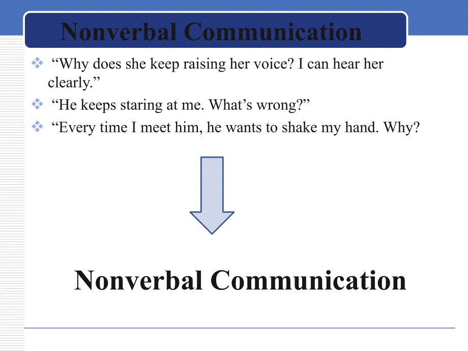 商务英语Nonverbal_Communication_第2页