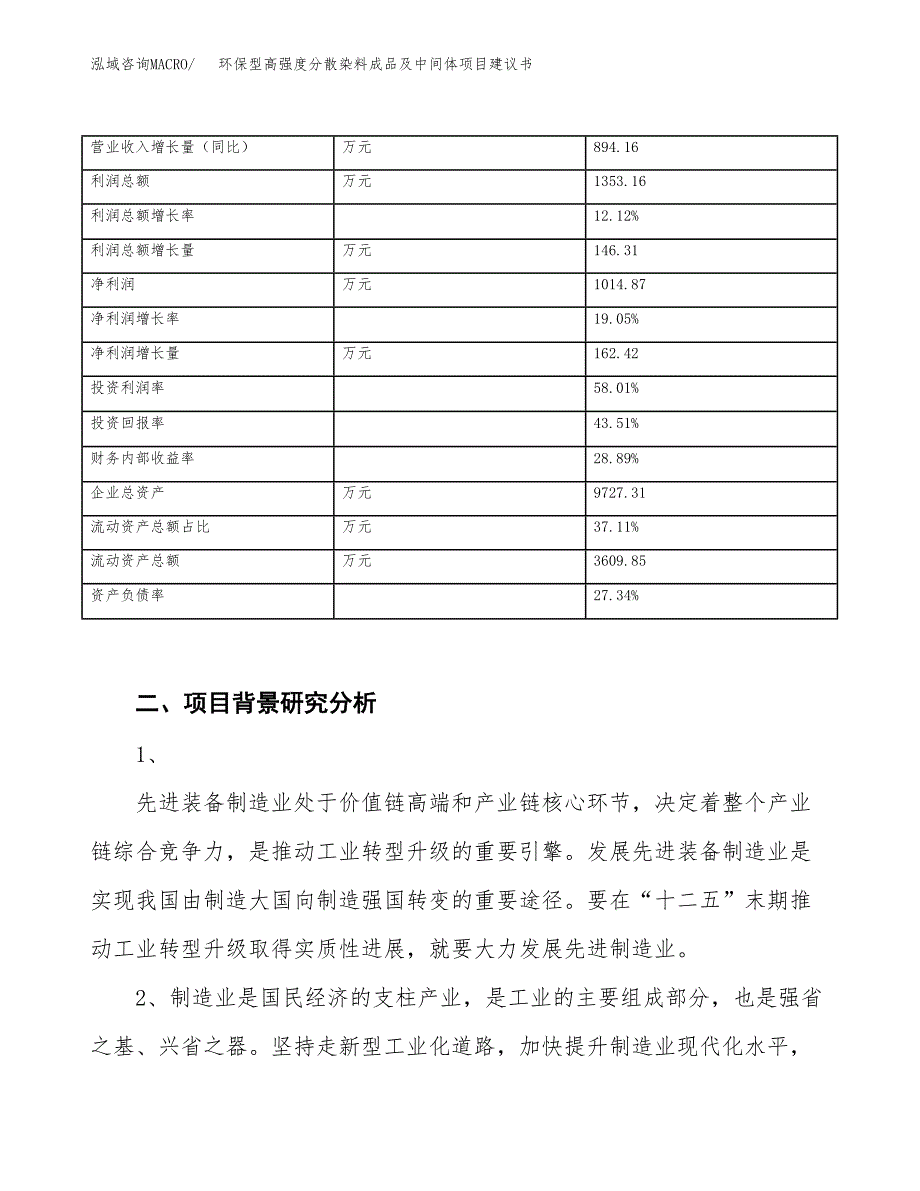 环保型高强度分散染料成品及中间体项目建议书(项目汇报及实施方案范文).docx_第3页