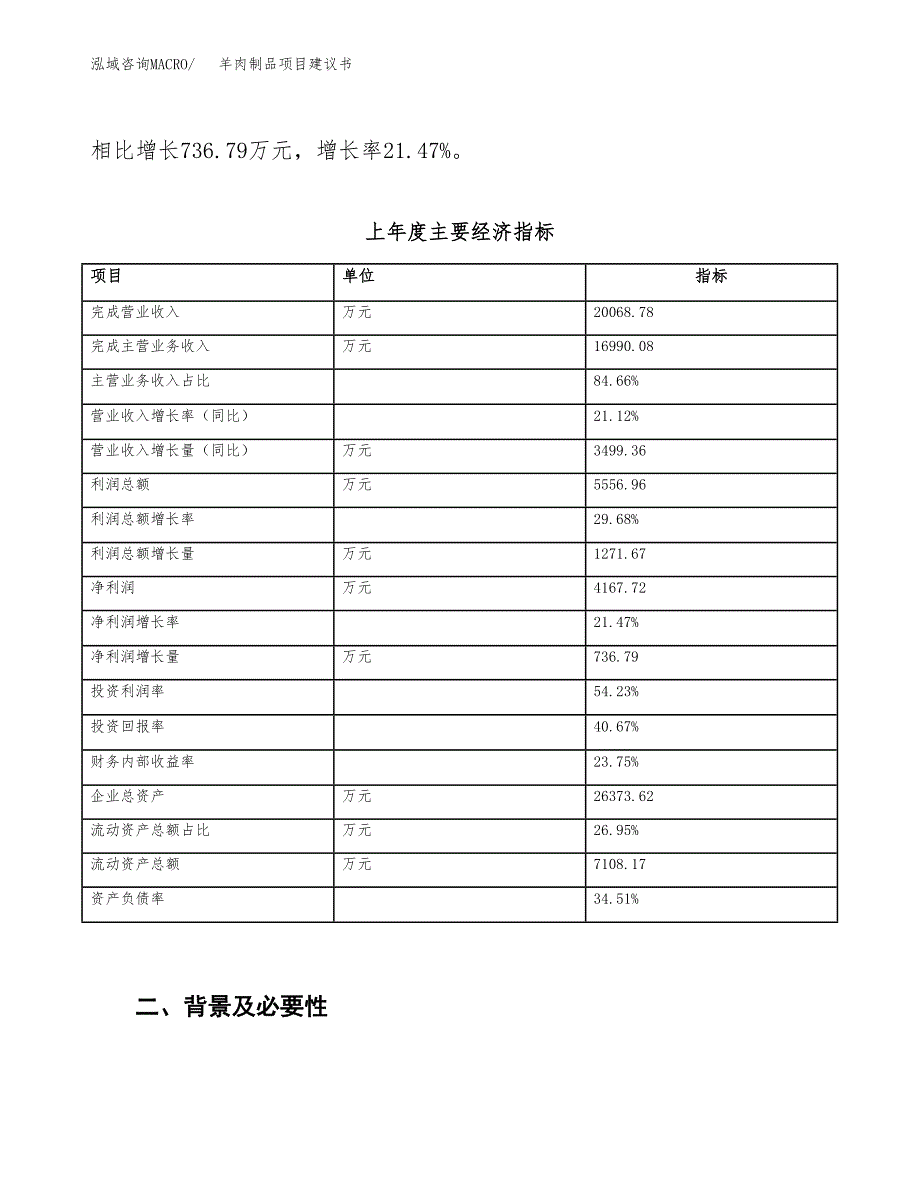 羊肉制品项目建议书(项目汇报及实施方案范文).docx_第3页