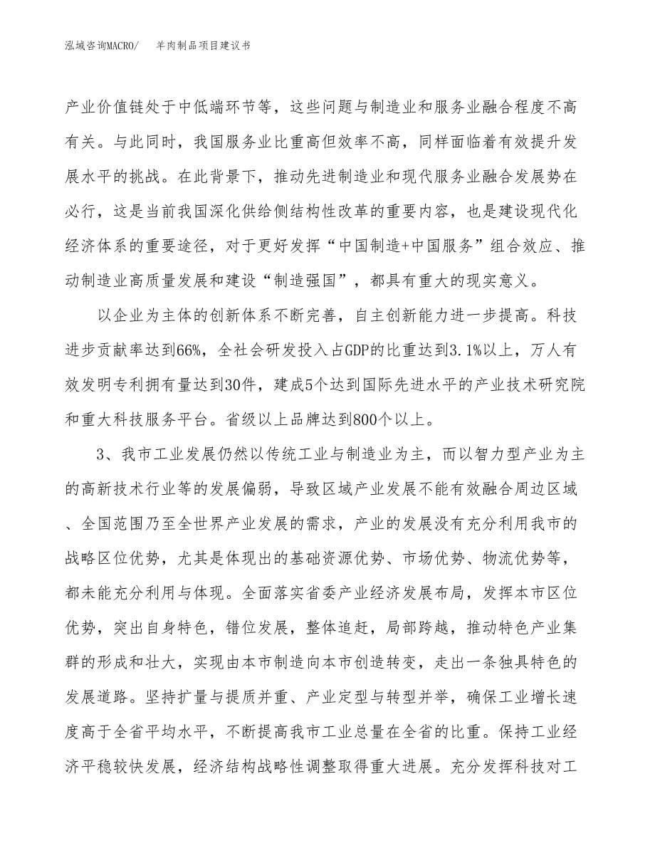 羊肉制品项目建议书(项目汇报及实施方案范文).docx_第5页