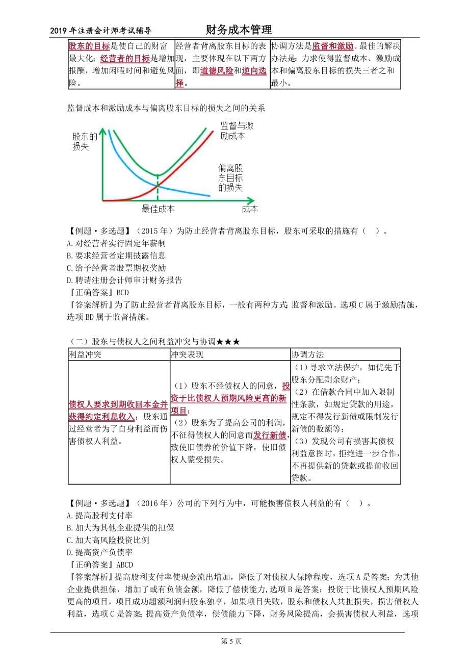 2019年财务成本管理100讲基础班讲义_第5页