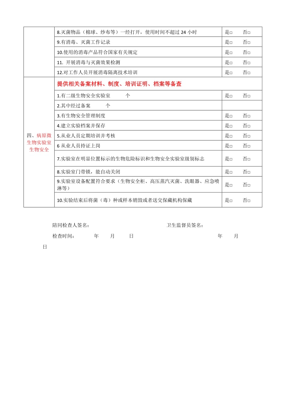 2017传染病防治专项监督检查表_第3页