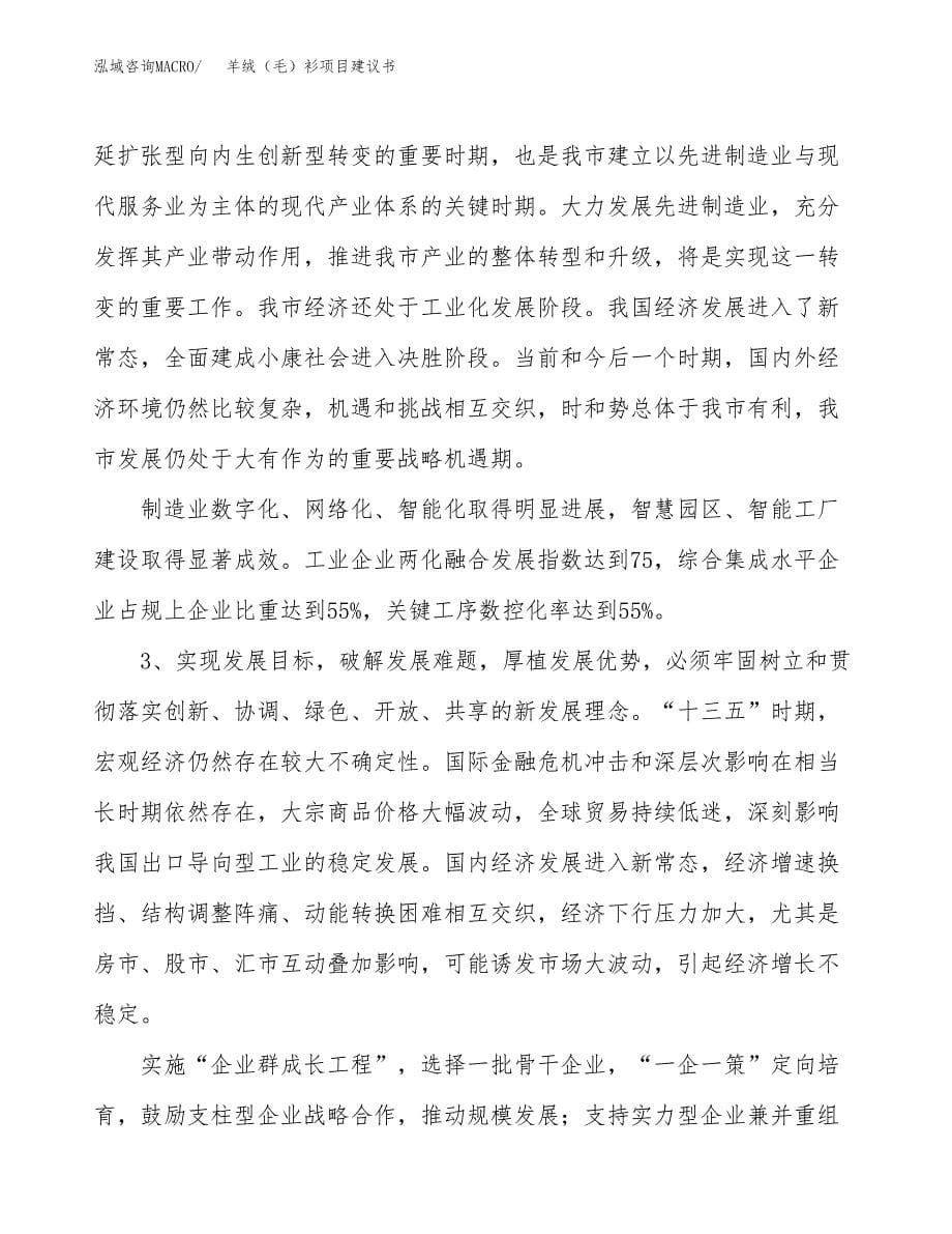 羊绒（毛）衫项目建议书(项目汇报及实施方案范文).docx_第5页