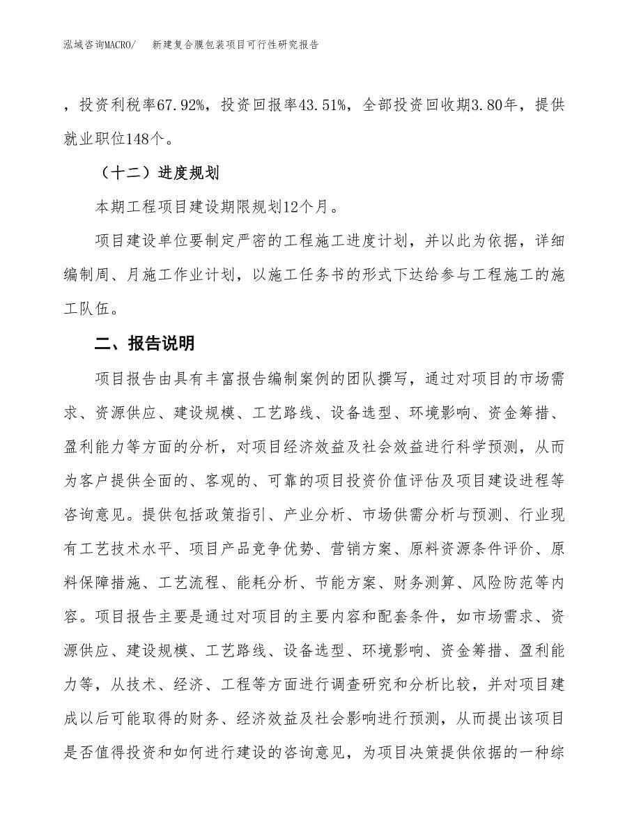 新建复合膜包装项目可行性研究报告(投资申报).docx_第5页