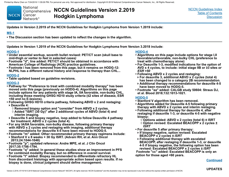 NCCN临床实践指南_霍奇金淋巴瘤(2019.V2)英文版_第4页