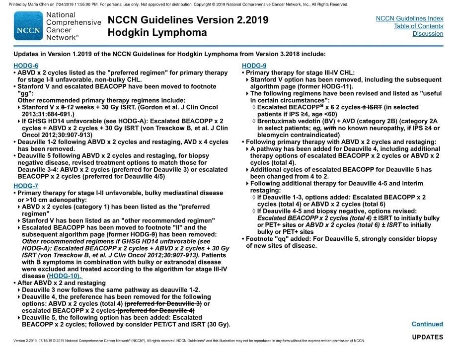 NCCN临床实践指南_霍奇金淋巴瘤(2019.V2)英文版_第5页