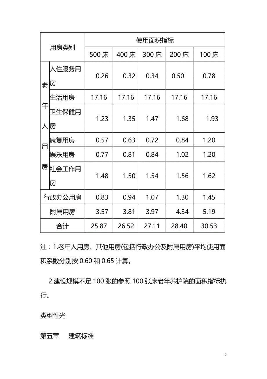 《老年养护院建设标准》_第5页