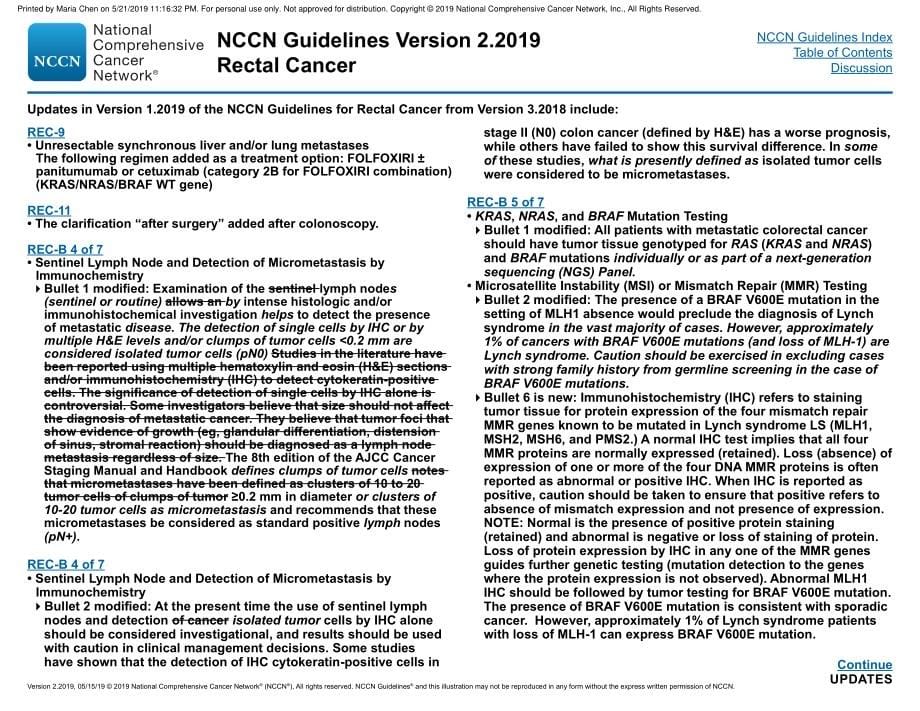 NCCN临床实践指南_直肠癌(2019.V2)英文版_第5页