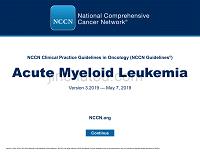 NCCN临床实践指南_急性髓性白血病(2019.V3)英文版