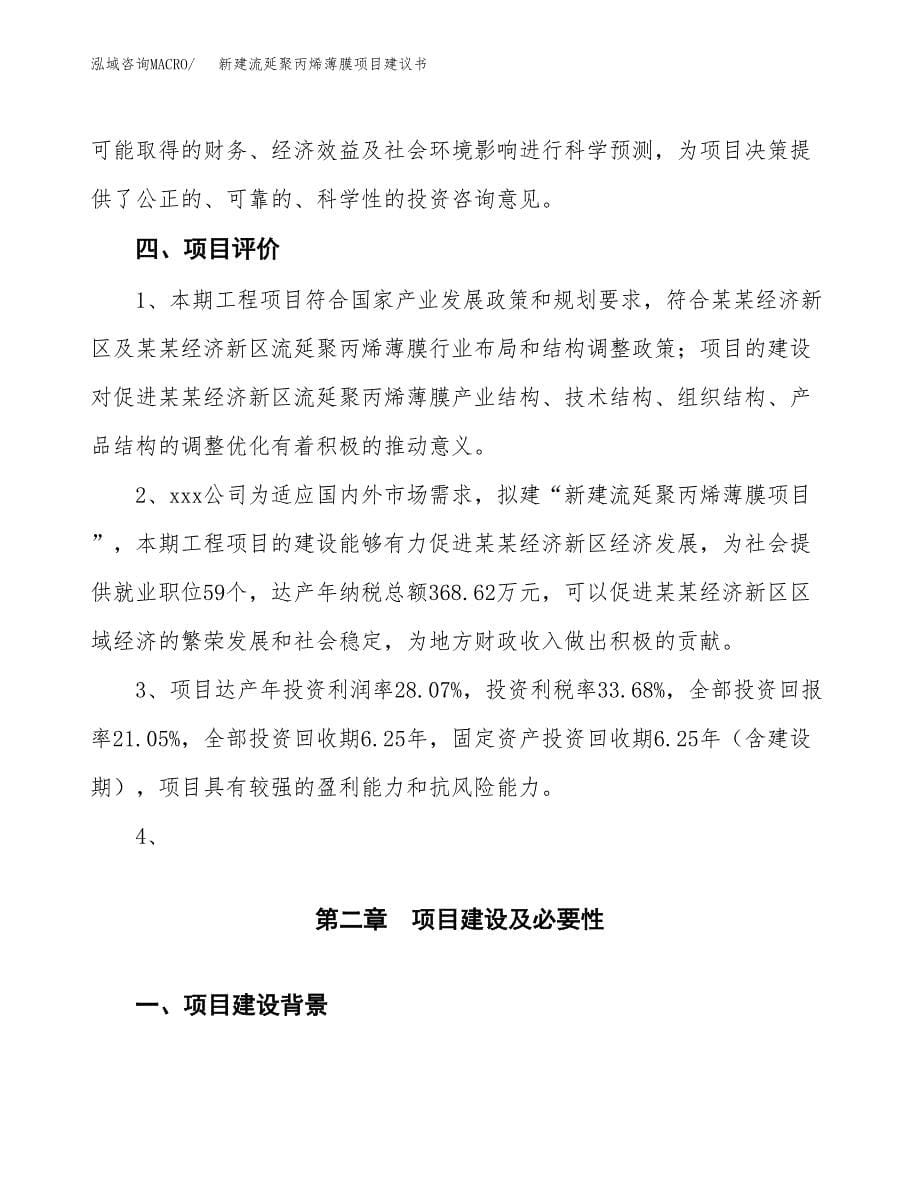 新建流延聚丙烯薄膜项目建议书(项目申请方案).docx_第5页