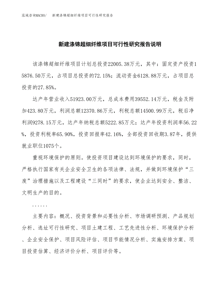 新建涤锦超细纤维项目可行性研究报告(投资申报).docx_第2页