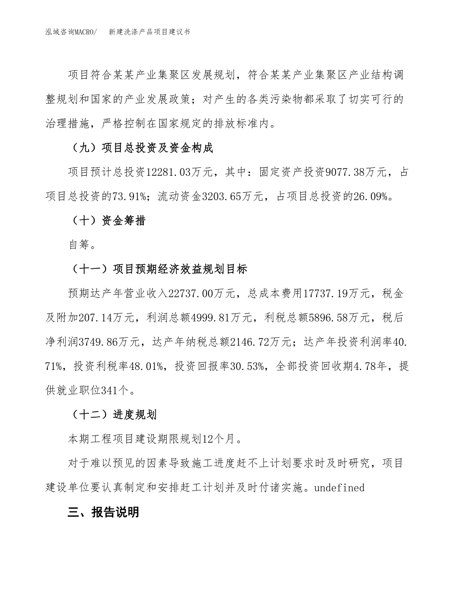 新建洗涤产品项目建议书(项目申请方案).docx_第4页