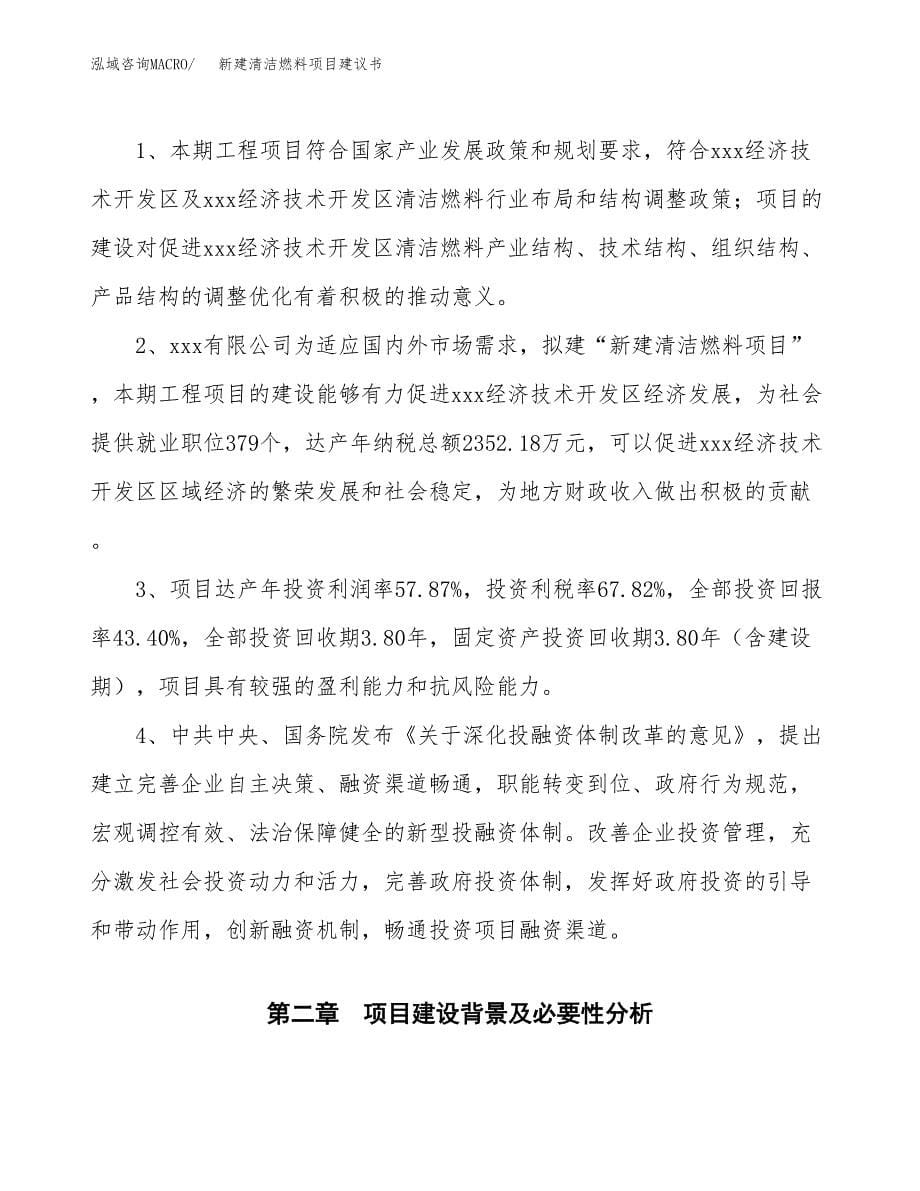 新建清洁燃料项目建议书(项目申请方案).docx_第5页