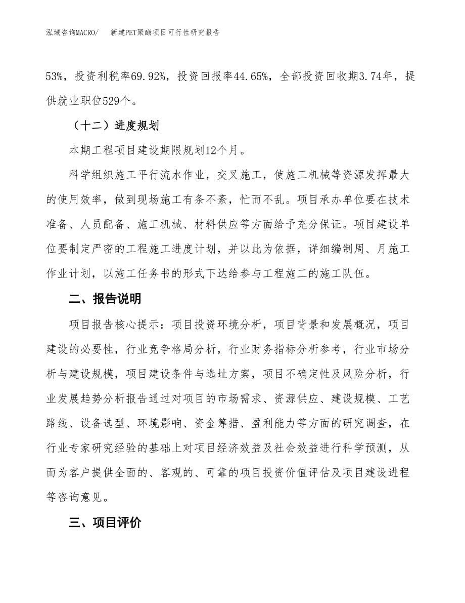 新建PET聚酯项目可行性研究报告(投资申报).docx_第5页