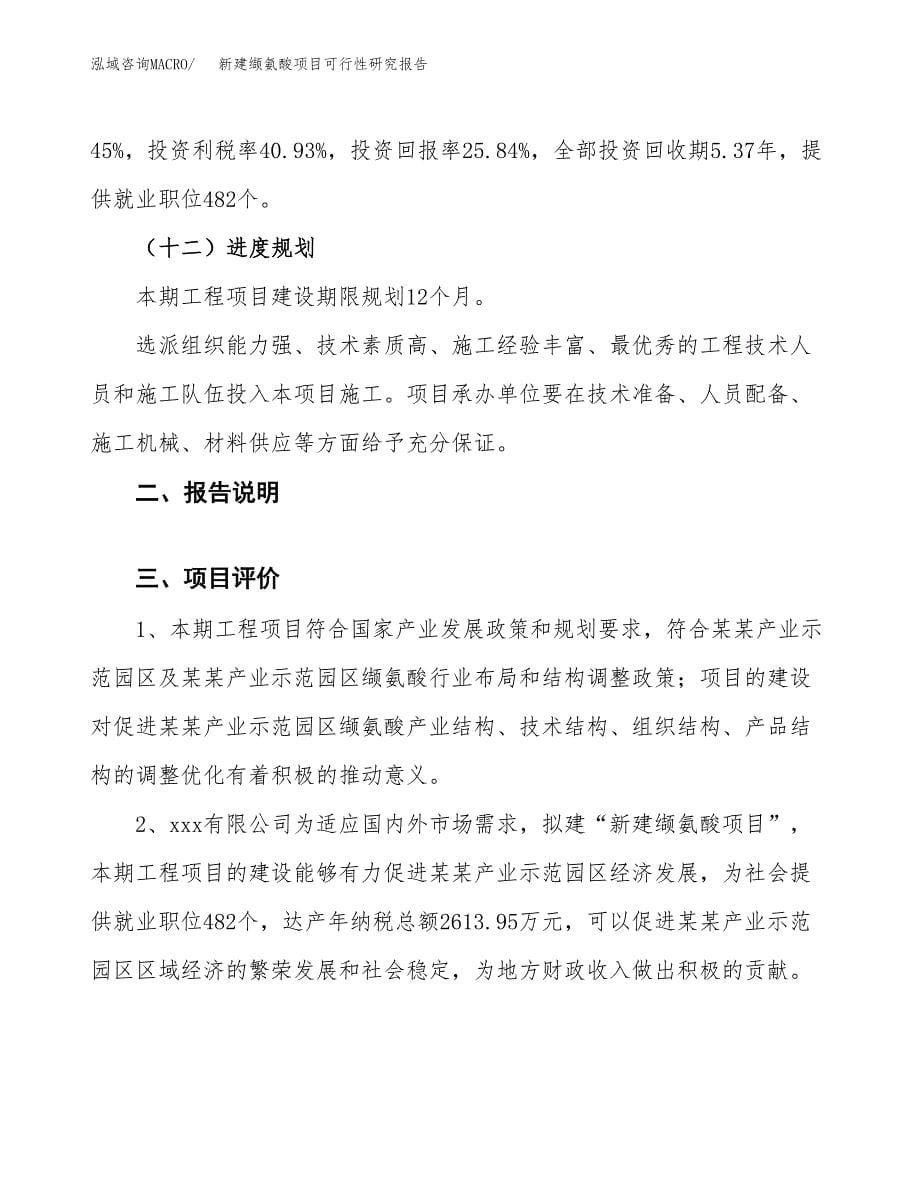 新建缬氨酸项目可行性研究报告(投资申报).docx_第5页