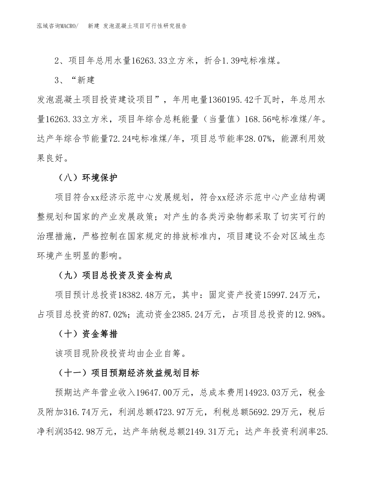 新建 发泡混凝土项目可行性研究报告(投资申报).docx_第5页