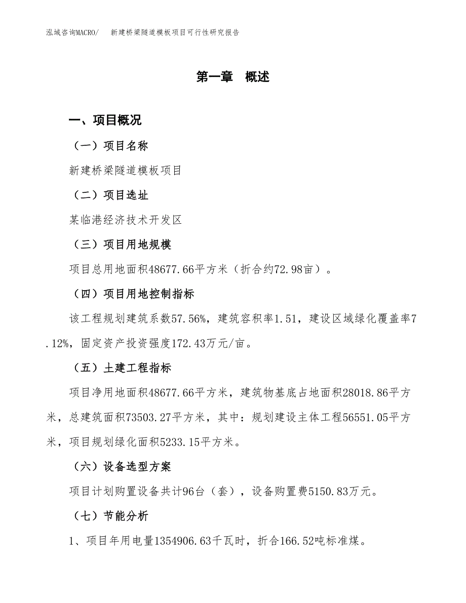 新建桥梁隧道模板项目可行性研究报告(投资申报).docx_第4页